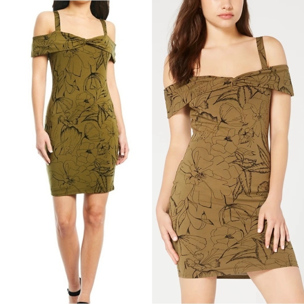 Guess Off the Shoulder Cabana Bloom Dress NWT - Picture 16 of 16
